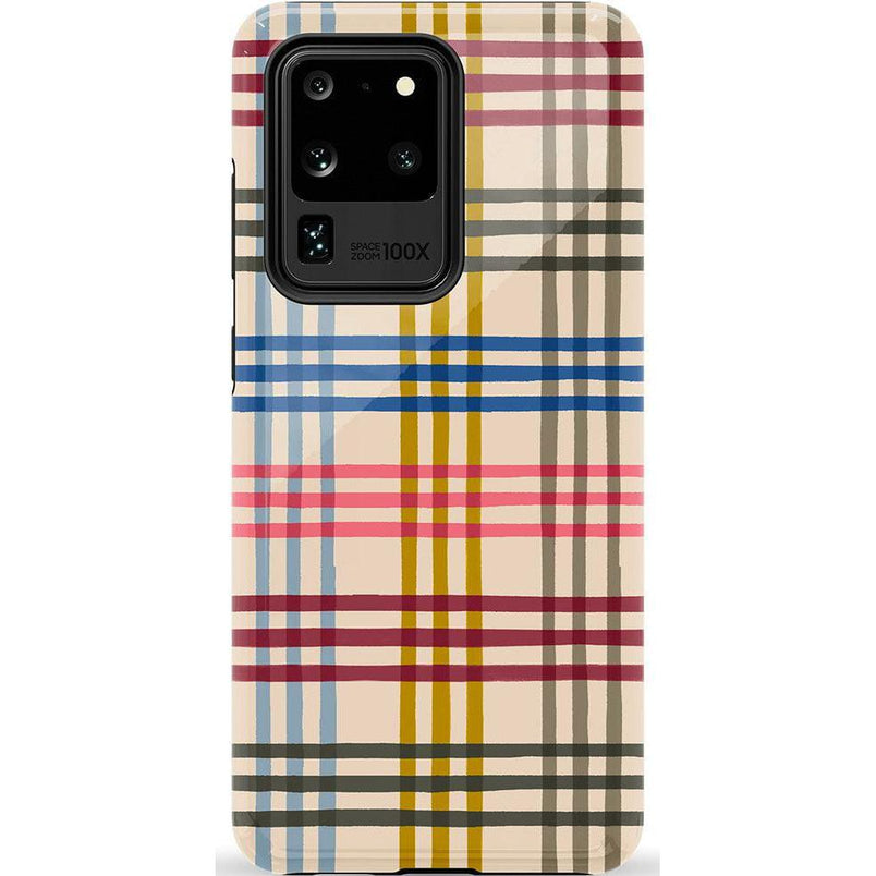 Colorful Plaid | Kitty and Vibe Holiday Case Phone Case Casetry Essential Galaxy S20 Ultra