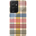 Colorful Plaid | Kitty and Vibe Holiday Case Phone Case Casetry Essential Galaxy S21 Ultra
