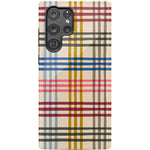 Colorful Plaid | Kitty and Vibe Holiday Case Phone Case Casetry Essential Galaxy S22 Ultra