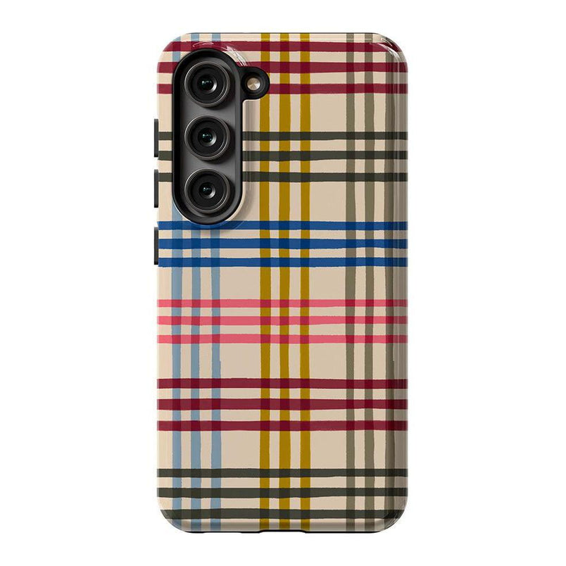Colorful Plaid | Kitty and Vibe Holiday Case Phone Case Casetry Essential Galaxy S23