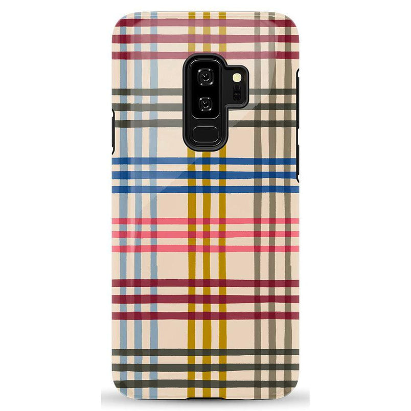 Colorful Plaid | Kitty and Vibe Holiday Case Phone Case Casetry Essential Galaxy S9 Plus