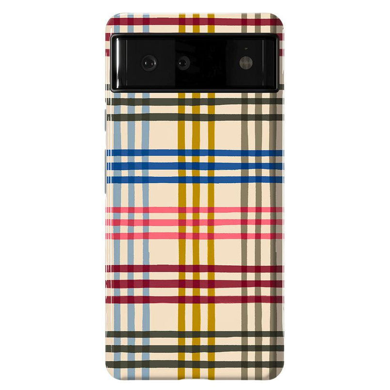 Colorful Plaid | Kitty and Vibe Holiday Case Phone Case Casetry Essential Google Pixel 6