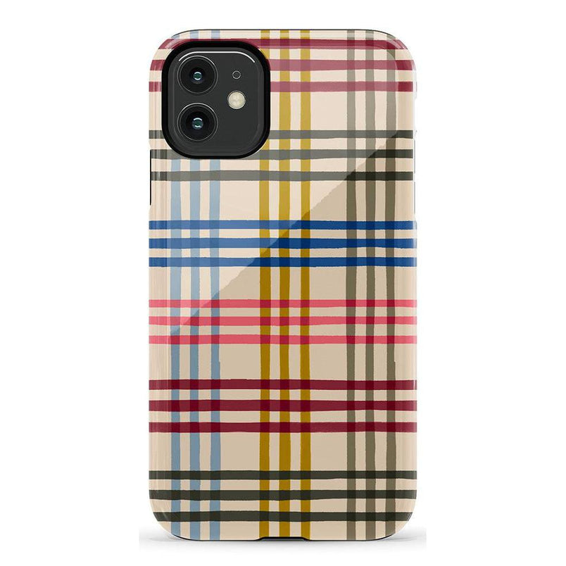 Colorful Plaid | Kitty and Vibe Holiday Case Phone Case Casetry Essential iPhone 11