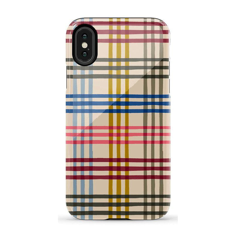Colorful Plaid | Kitty and Vibe Holiday Case Phone Case Casetry Essential iPhone X / XS 