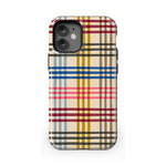 Colorful Plaid | Kitty and Vibe Holiday Case Phone Case Casetry Essential + MagSafe® iPhone 12 Mini