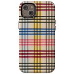 Colorful Plaid | Kitty and Vibe Holiday Case Phone Case Casetry Essential + MagSafe® iPhone 14 Plus