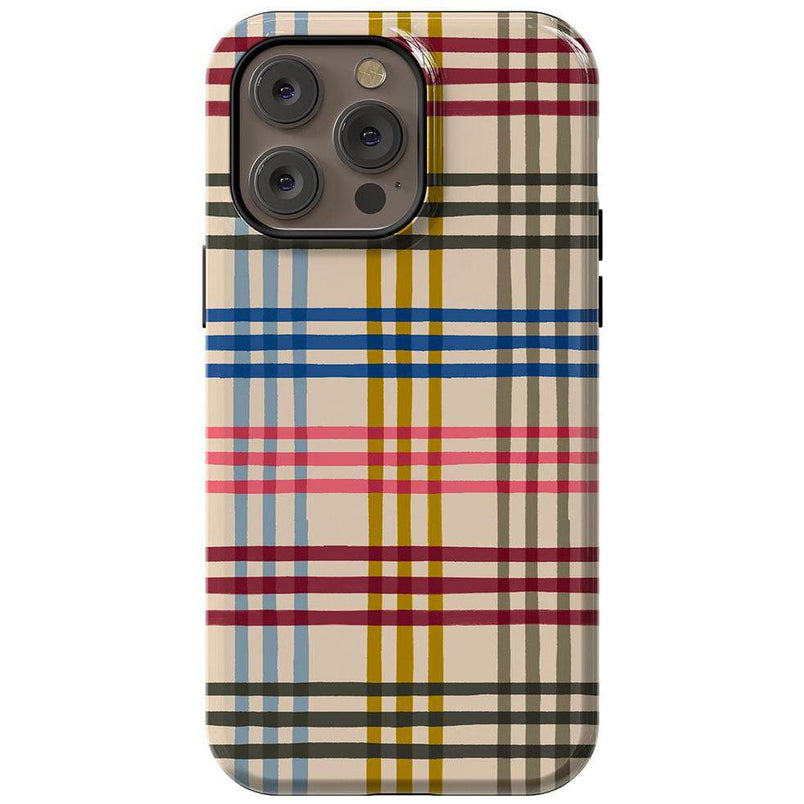 Colorful Plaid | Kitty and Vibe Holiday Case Phone Case Casetry Essential + MagSafe® iPhone 14 Pro Max