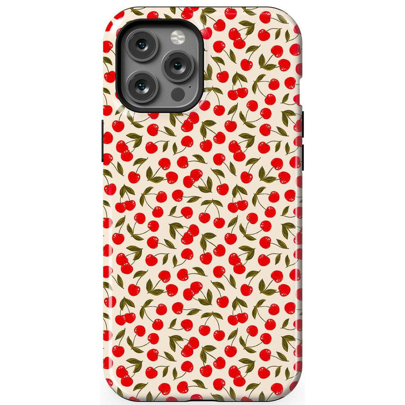 Cherry on Top | Red Cherry Case iPhone Case get.casely Essential + MagSafe® iPhone 12 Pro Max