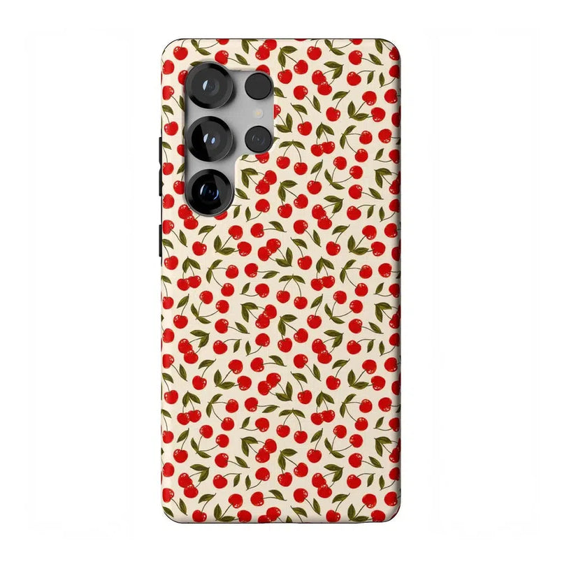 Cherry on Top | Red Cherry Case iPhone Case get.casely Essential + MagSafe® Galaxy S25 Ultra