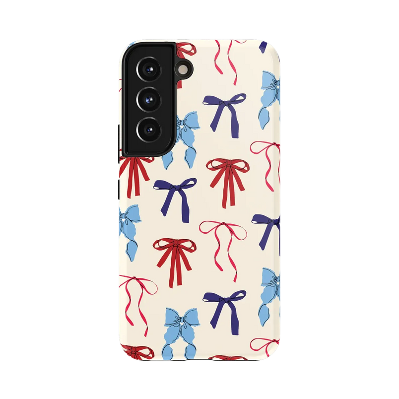 American Girlie | Red White & Blue Bows Case - Galaxy S22