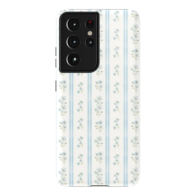 Cottage Stripe | Blue Floral Case
