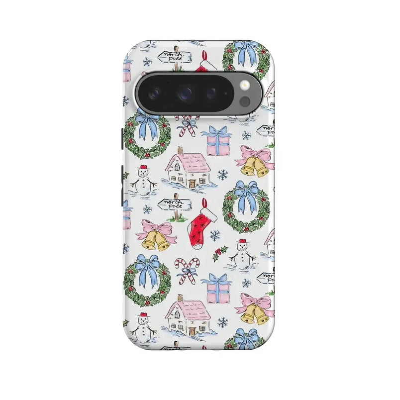 Christmas Morning | Vintage Cartoon Case Phone Case Casetry Essential + MagSafe® Google Pixel 10 Pro 