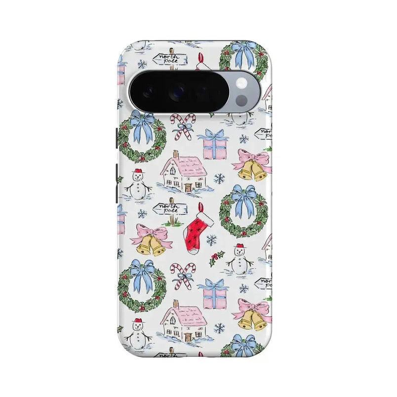 Christmas Morning | Vintage Cartoon Case Phone Case Casetry Essential + MagSafe® Google Pixel 10 Pro XL 