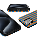 Go New York | Blue & Orange Stripes Case
