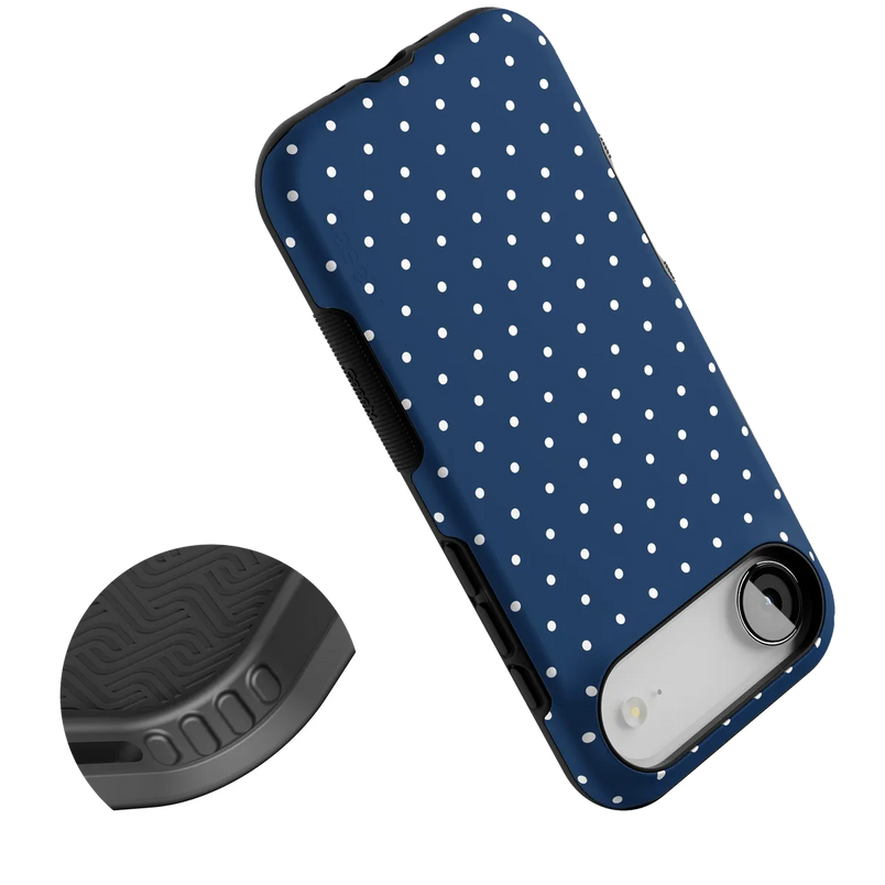 On the Dot | Navy Polka Dot Case