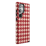 Scarlet Stitch | Red Houndstooth Case