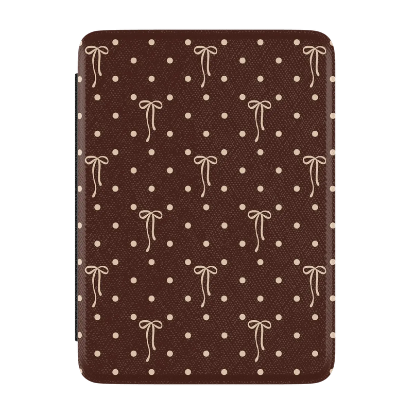 Teddy Bows | Brown Polka Dot Kindle Case | Casely