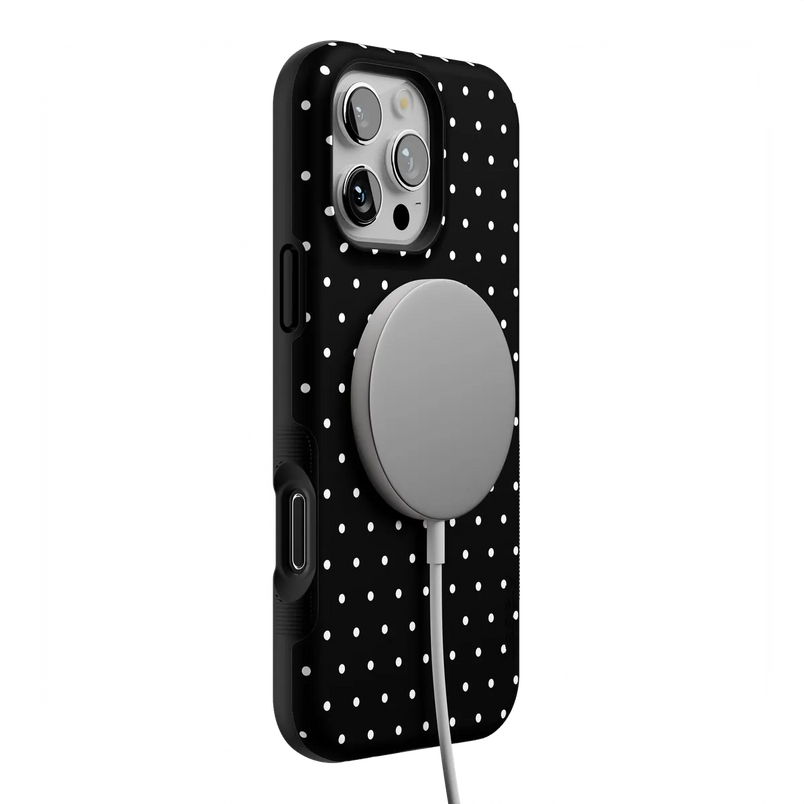 On the Dot | Black Polka Dot Case