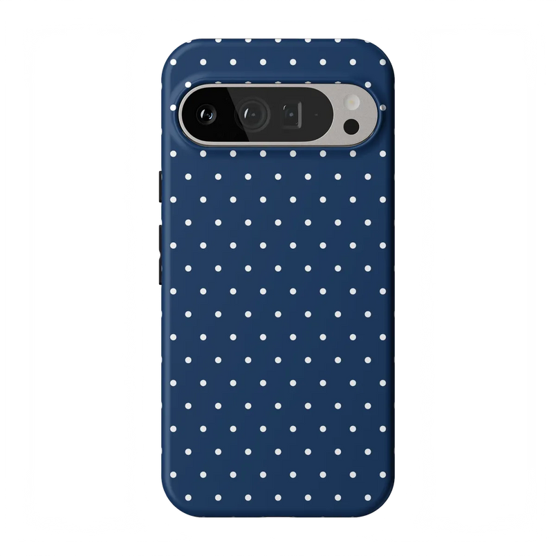 On the Dot | Navy Polka Dot Case