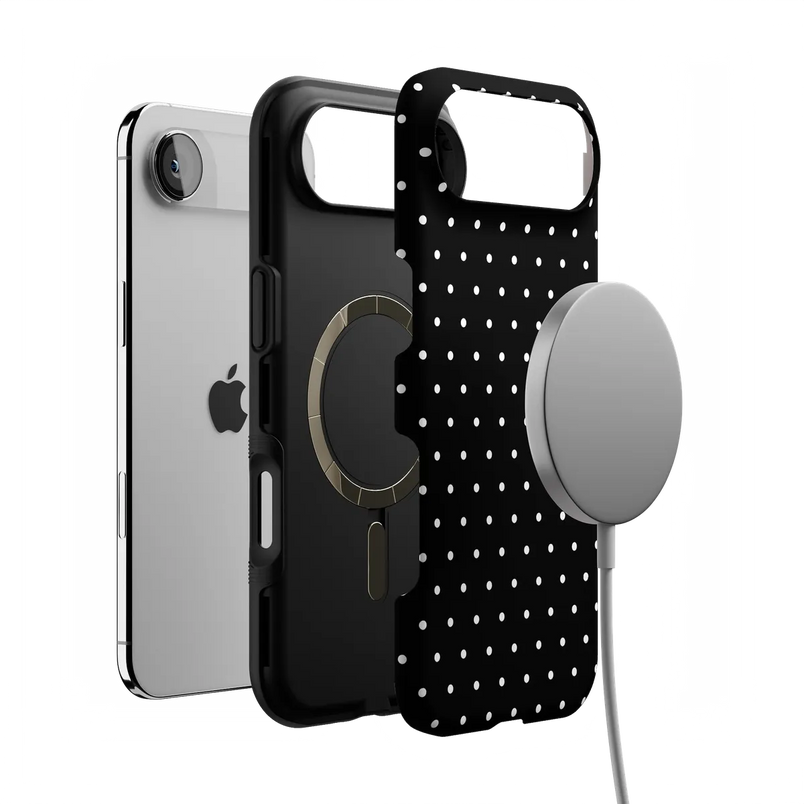 On the Dot | Black Polka Dot Case