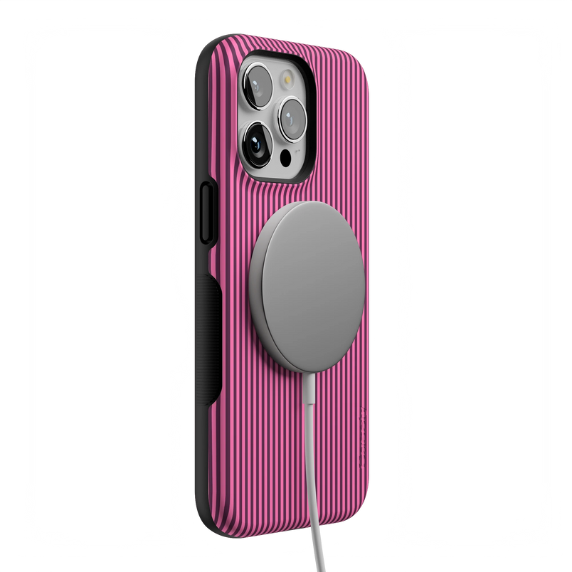 Stripes and the City | Pink & Purple Pinstripe Case