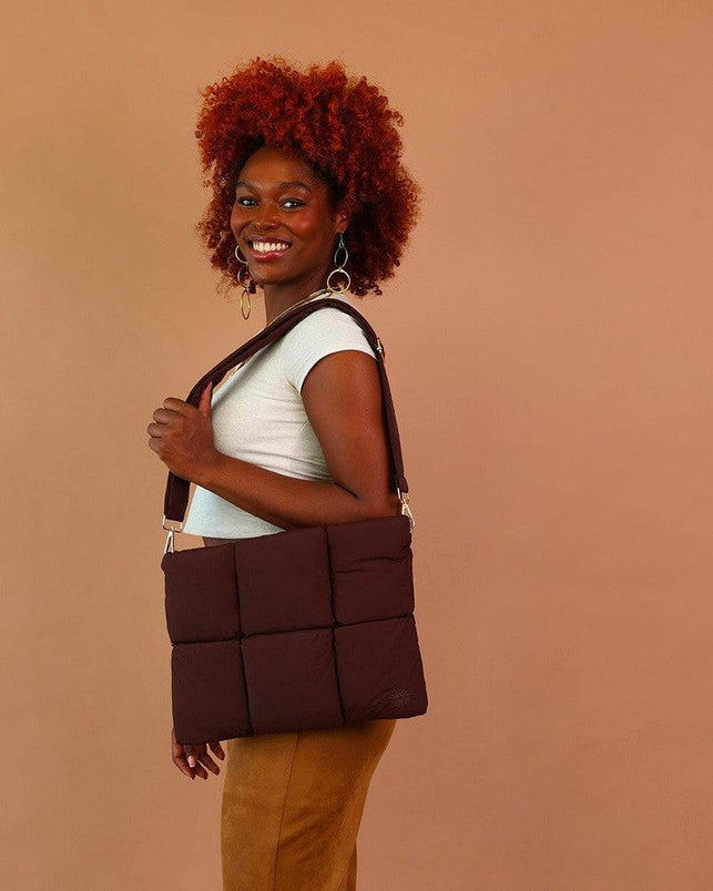 Cloud Carryall | Cocoa Laptop Bag get.casely 