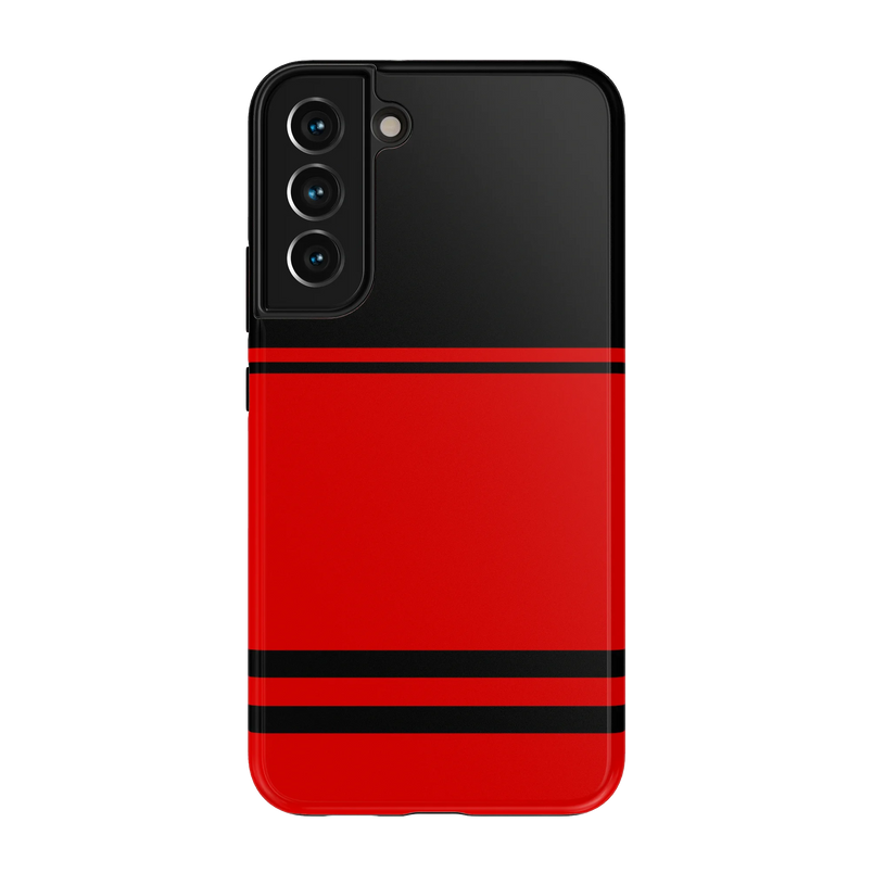 Go Canes | Black & Red Striped Case - Galaxy S22 Plus