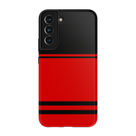 Go Canes | Black & Red Striped Case - Galaxy S22 Plus