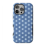 Coastal Blues | Denim Stars Case Phone Case Casetry Bold Flex + MagSafe® iPhone 16 Pro Max 