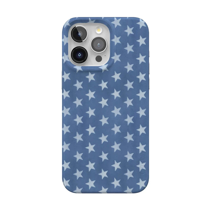 Coastal Blues | Denim Stars Case Phone Case Casetry Classic + MagSafe® iPhone 15 Pro Max 