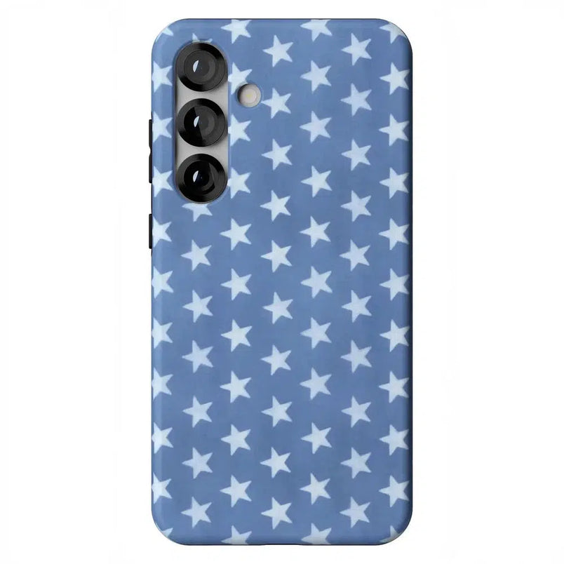 Coastal Blues | Denim Stars Case Phone Case Casetry Essential + MagSafe® Galaxy S25 Plus