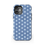 Coastal Blues | Denim Stars Case Phone Case Casetry Essential + MagSafe® iPhone 12 Mini