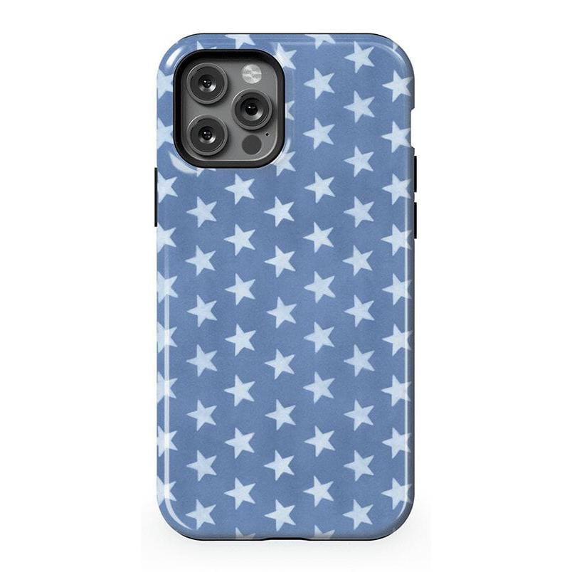 Coastal Blues | Denim Stars Case Phone Case Casetry Essential + MagSafe® iPhone 12 Pro