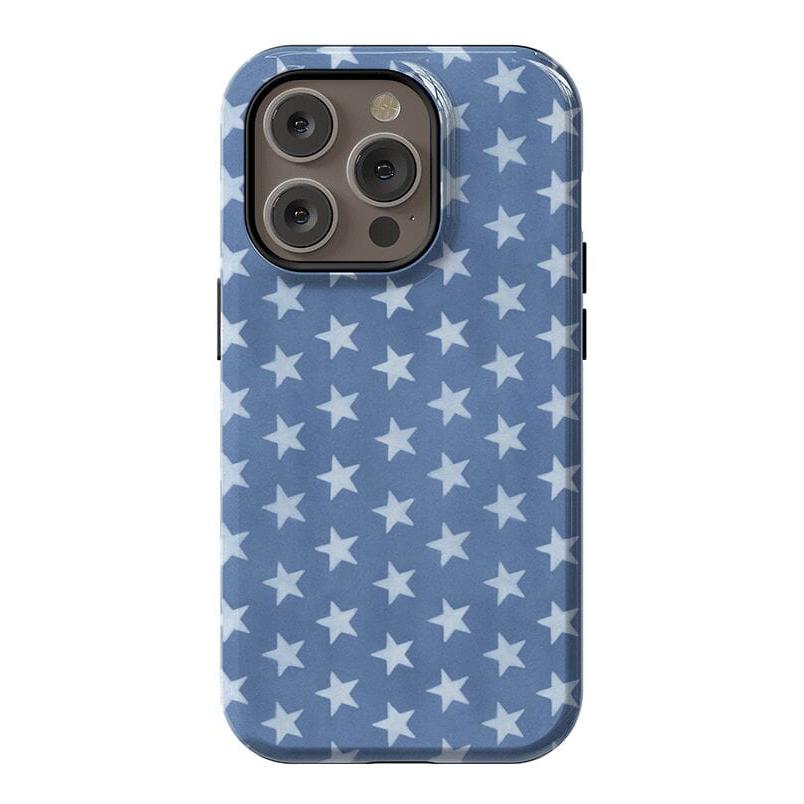 Coastal Blues | Denim Stars Case Phone Case Casetry Essential + MagSafe® iPhone 14 Pro