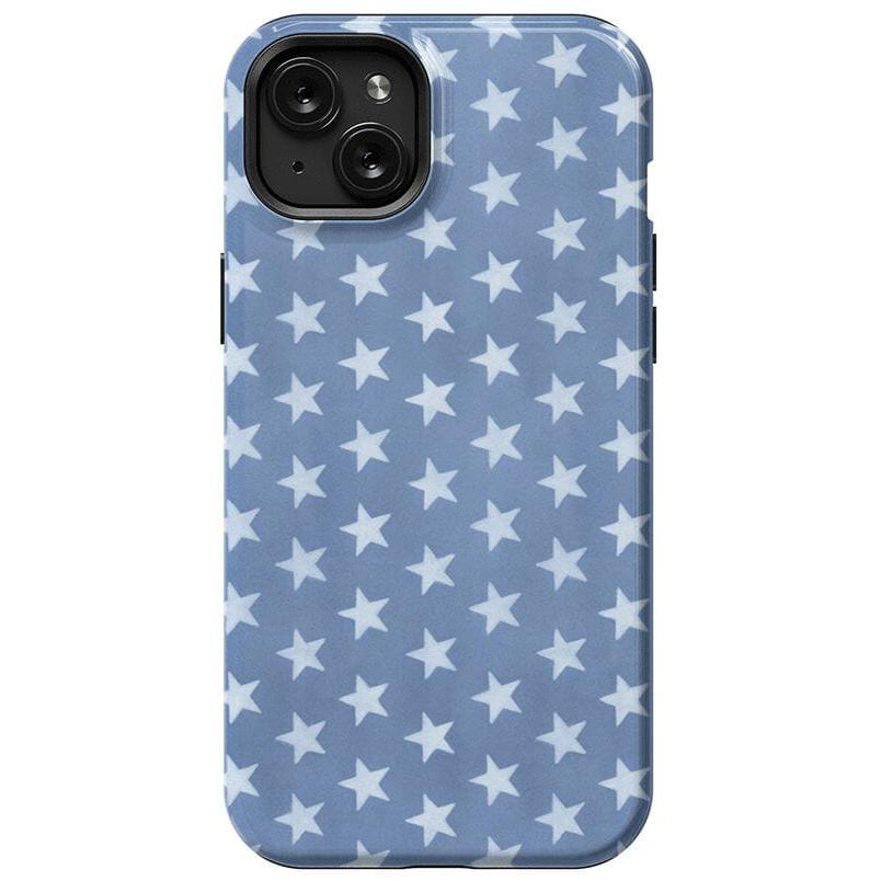 Coastal Blues | Denim Stars Case Phone Case Casetry Essential + MagSafe® iPhone 15 Plus