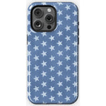 Coastal Blues | Denim Stars Case Phone Case Casetry Essential + MagSafe® iPhone 15 Pro Max