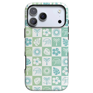 Coastal Checkers | Pura Vida Case iPhone Case get.casely Bold Flex + MagSafe® iPhone 18 Pro Max 