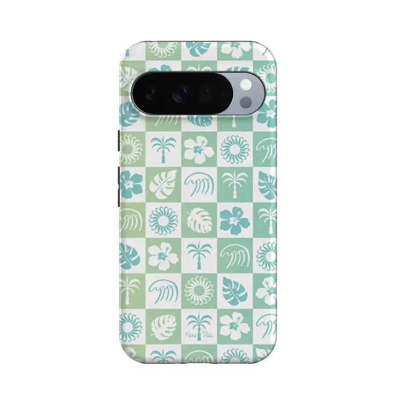 Coastal Checkers | Pura Vida Case iPhone Case get.casely Essential + MagSafe® Google Pixel 10 Pro XL 