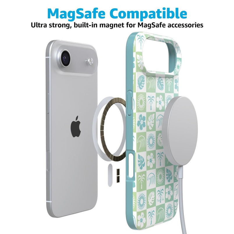 Coastal Checkers | Pura Vida Case iPhone Case get.casely 