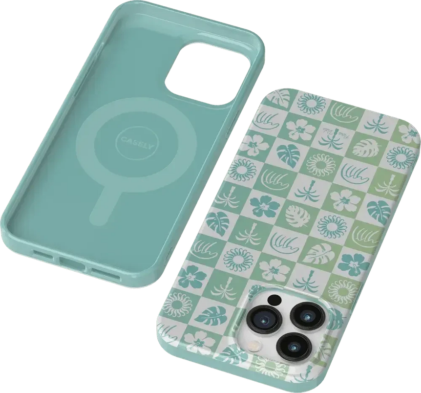 Coastal Checkers | Pura Vida Case iPhone Case get.casely 
