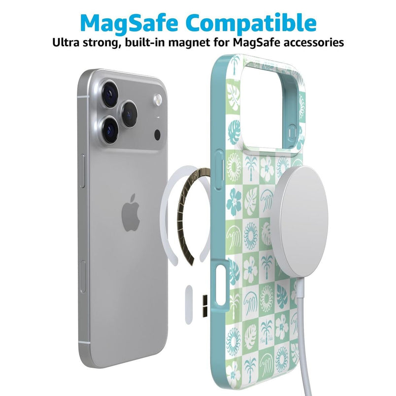 Coastal Checkers | Pura Vida Case iPhone Case get.casely 