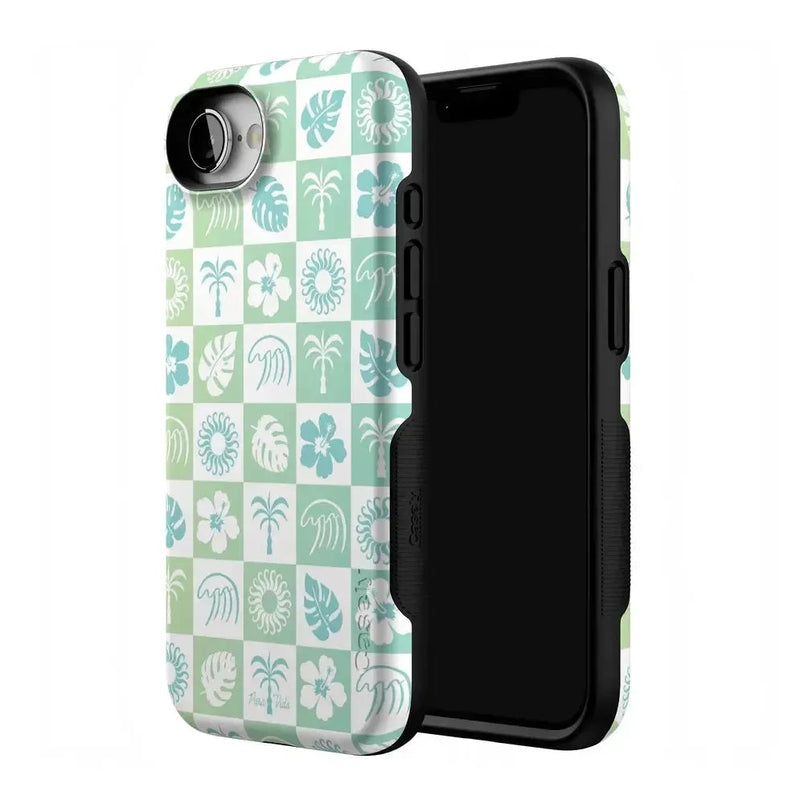 Coastal Checkers | Pura Vida Case iPhone Case get.casely 