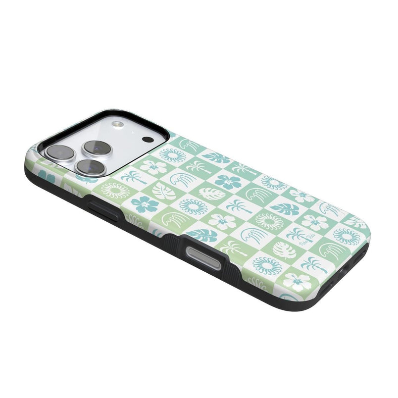 Coastal Checkers | Pura Vida Case iPhone Case get.casely 