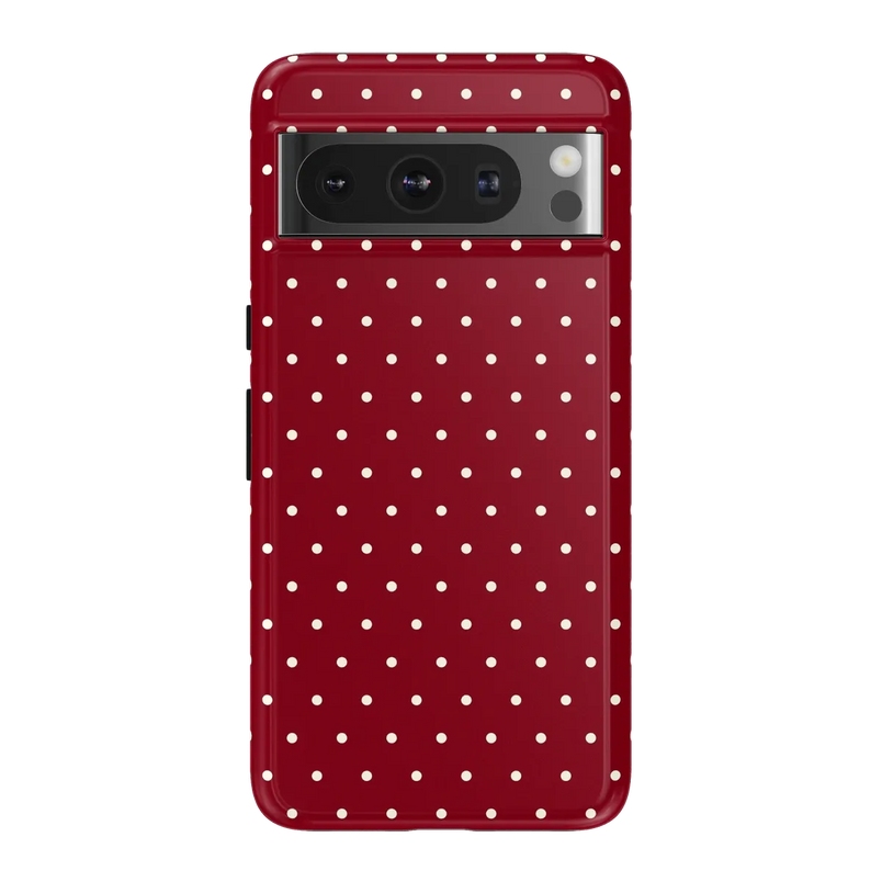 On the Dot | Maroon Polka Dot Case