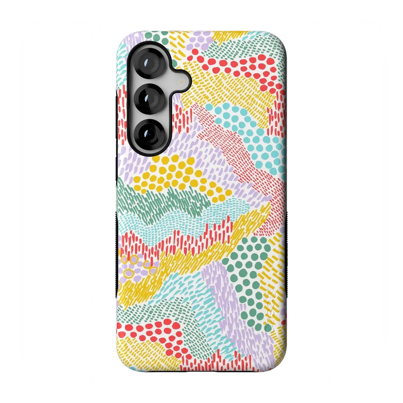 Color Me Happy | Pattern Colorblock Case iPhone Case get.casely Bold Flex + MagSafe® Galaxy S26 Plus 