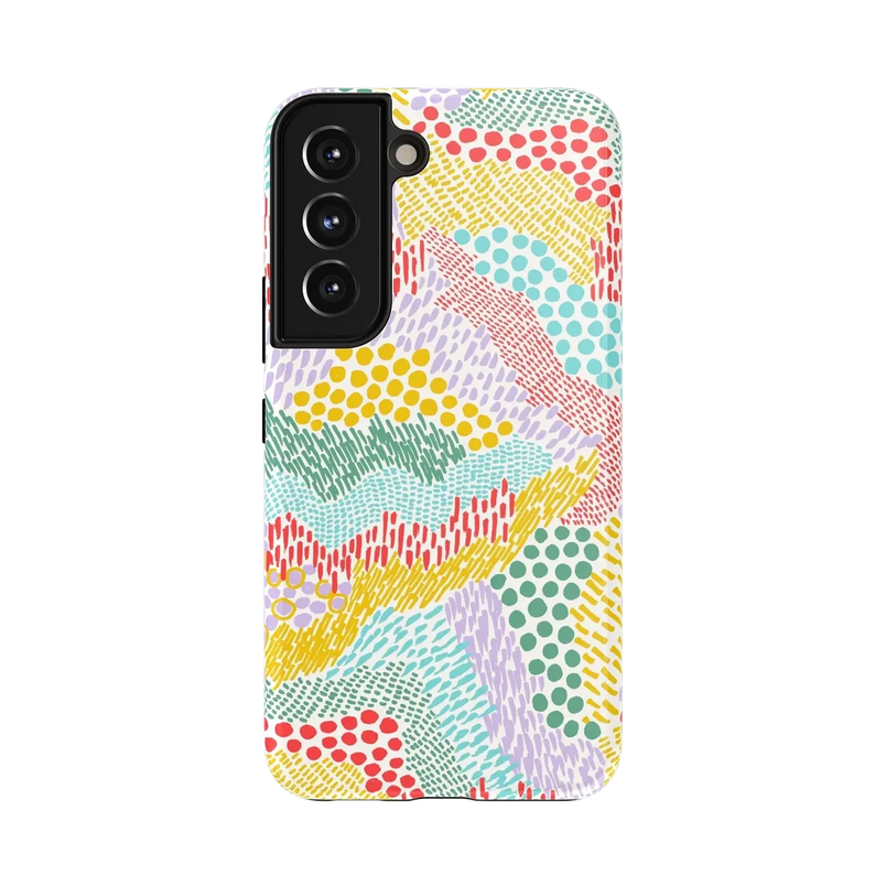 Color Me Happy | Pattern Colorblock Case iPhone Case get.casely Essential Galaxy S22 