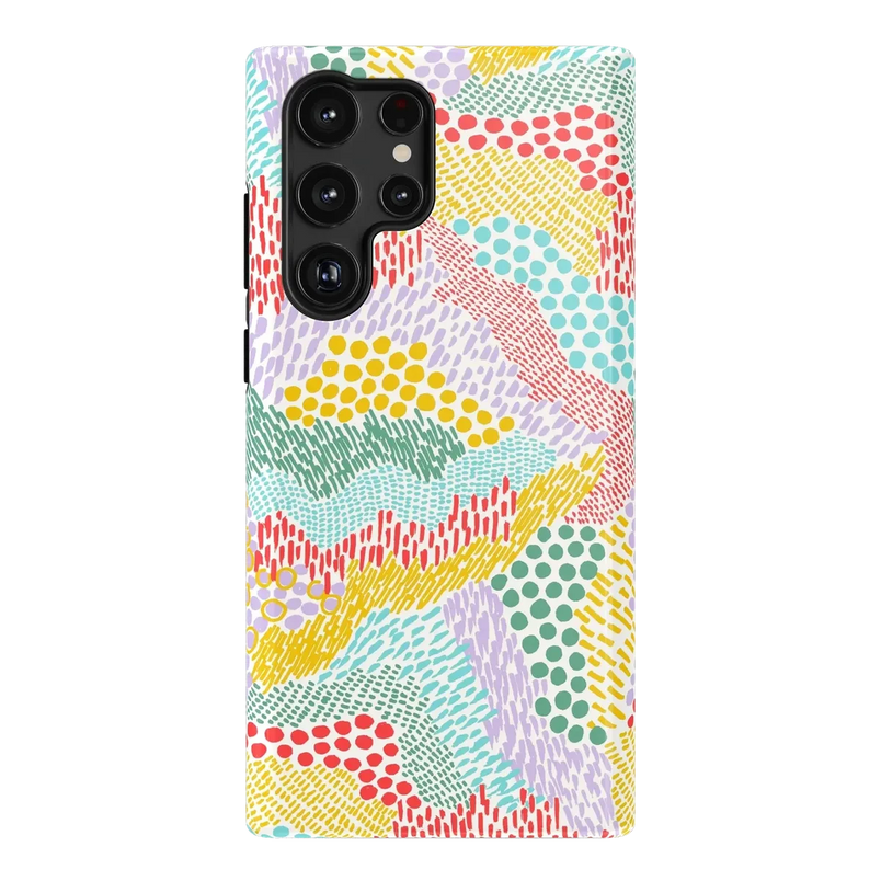 Color Me Happy | Pattern Colorblock Case iPhone Case get.casely Essential Galaxy S22 Ultra 