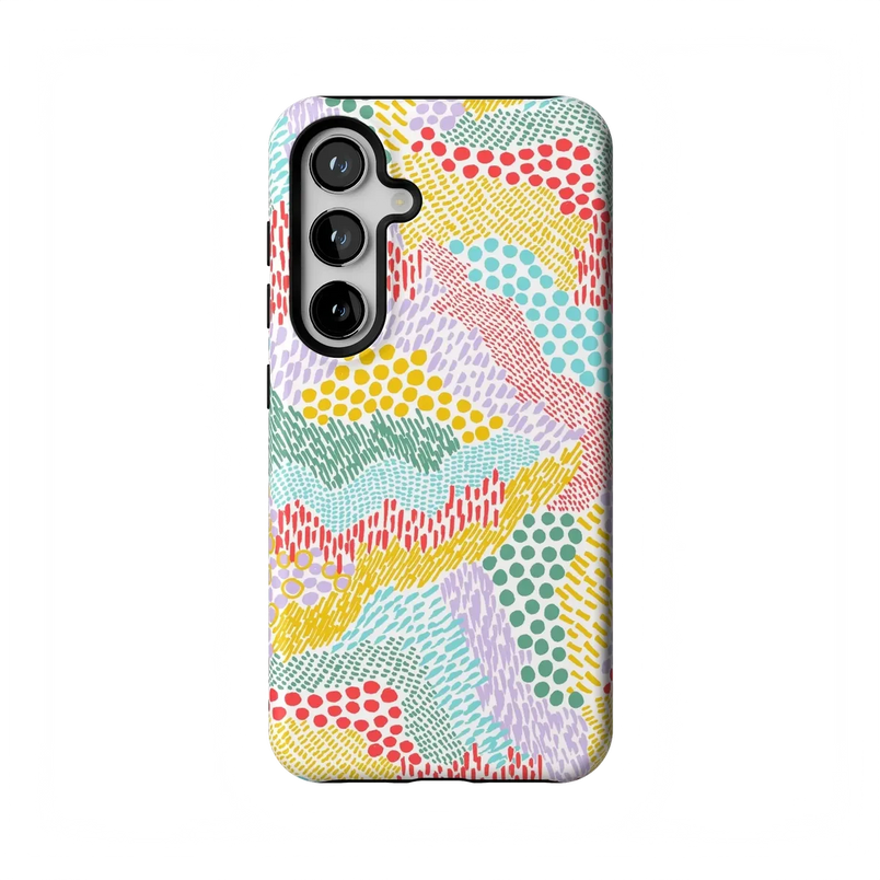 Color Me Happy | Pattern Colorblock Case iPhone Case get.casely Essential Galaxy S23 