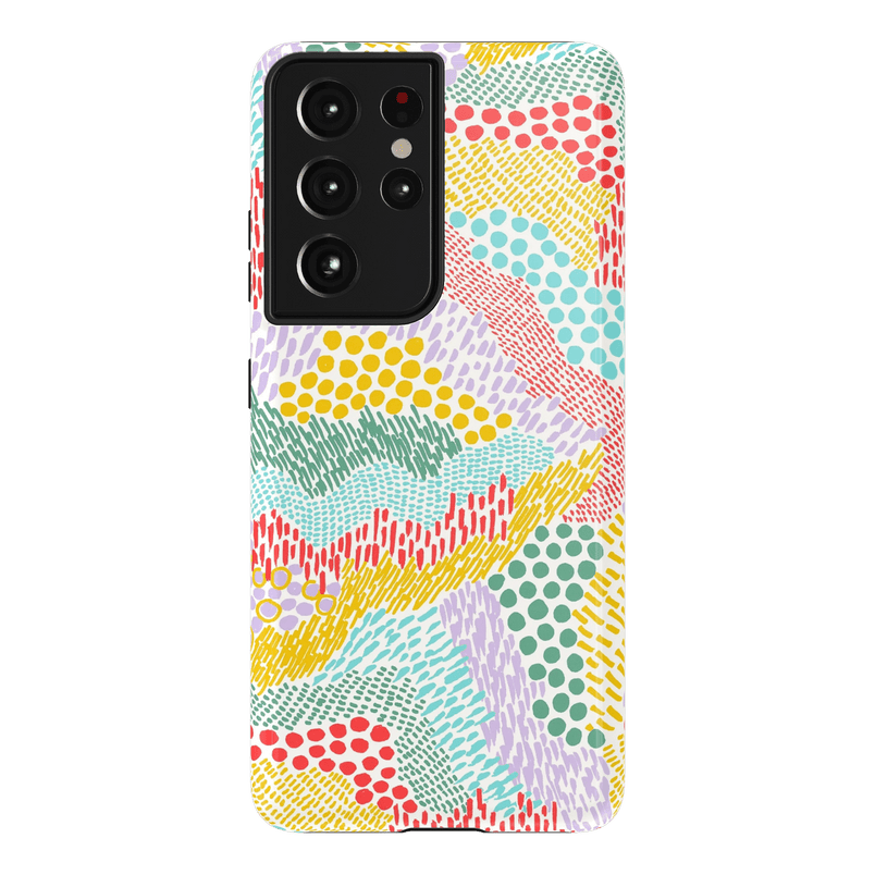 Color Me Happy | Pattern Colorblock Case iPhone Case get.casely Essential Galaxy S24 Ultra 