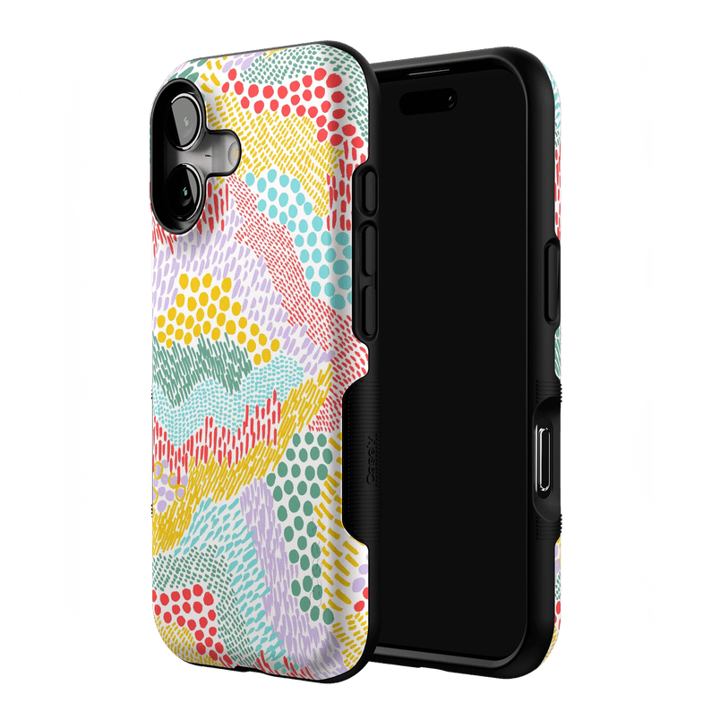 Color Me Happy | Pattern Colorblock Case iPhone Case get.casely 